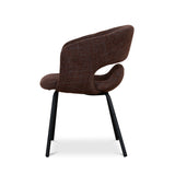 Set of 2 - Dalca Black Dining Chair - Moss Brown Dining Chair Freehold-Core