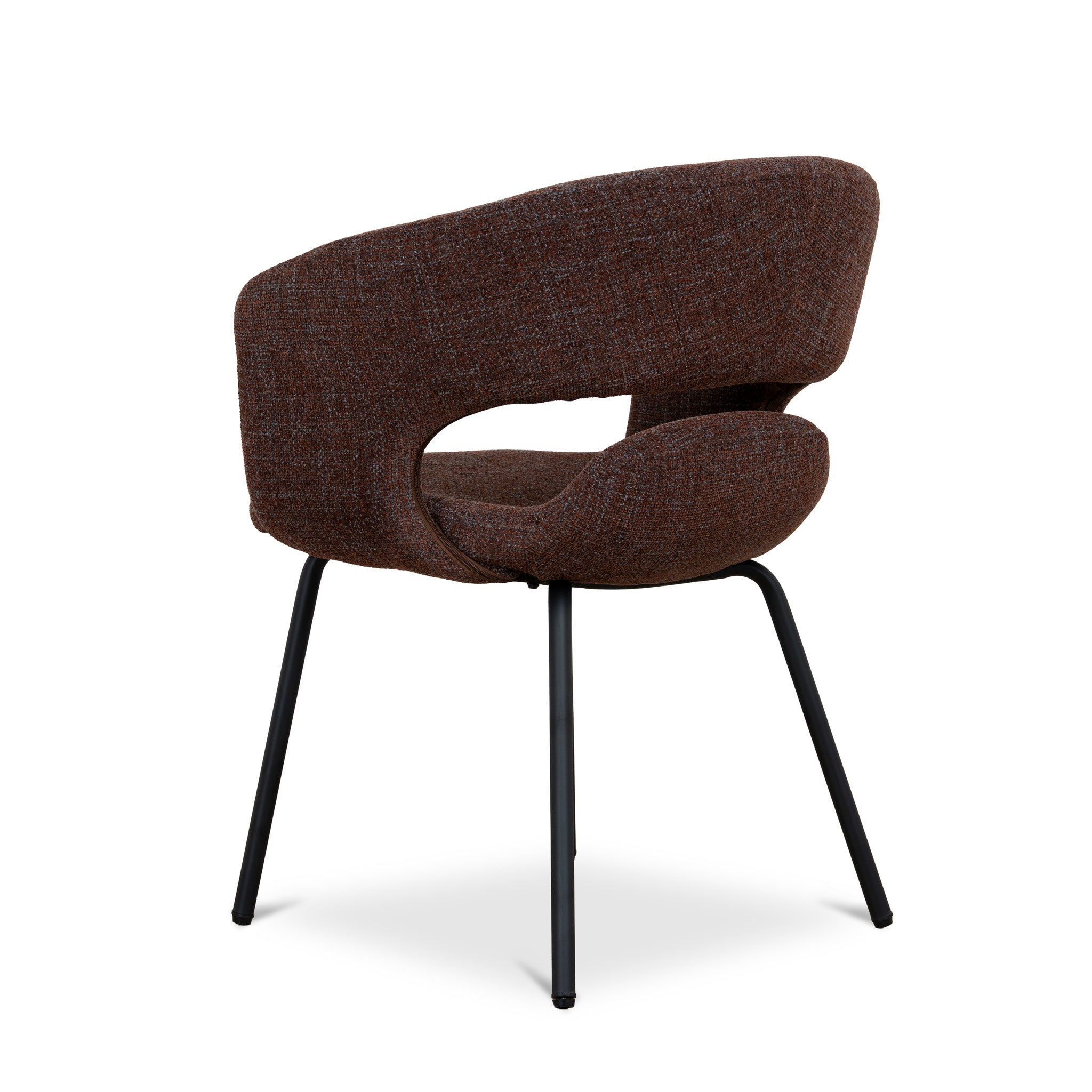 Set of 2 - Dalca Black Dining Chair - Moss Brown Dining Chair Freehold-Core