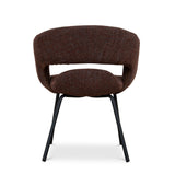 Set of 2 - Dalca Black Dining Chair - Moss Brown Dining Chair Freehold-Core