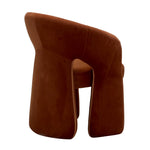 Undine Fabric Dining Chair - Burnt Brown Dining Chair Freehold-Core