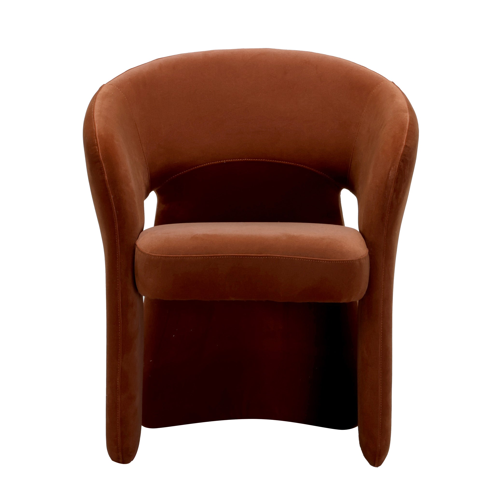 Undine Fabric Dining Chair - Burnt Brown Dining Chair Freehold-Core