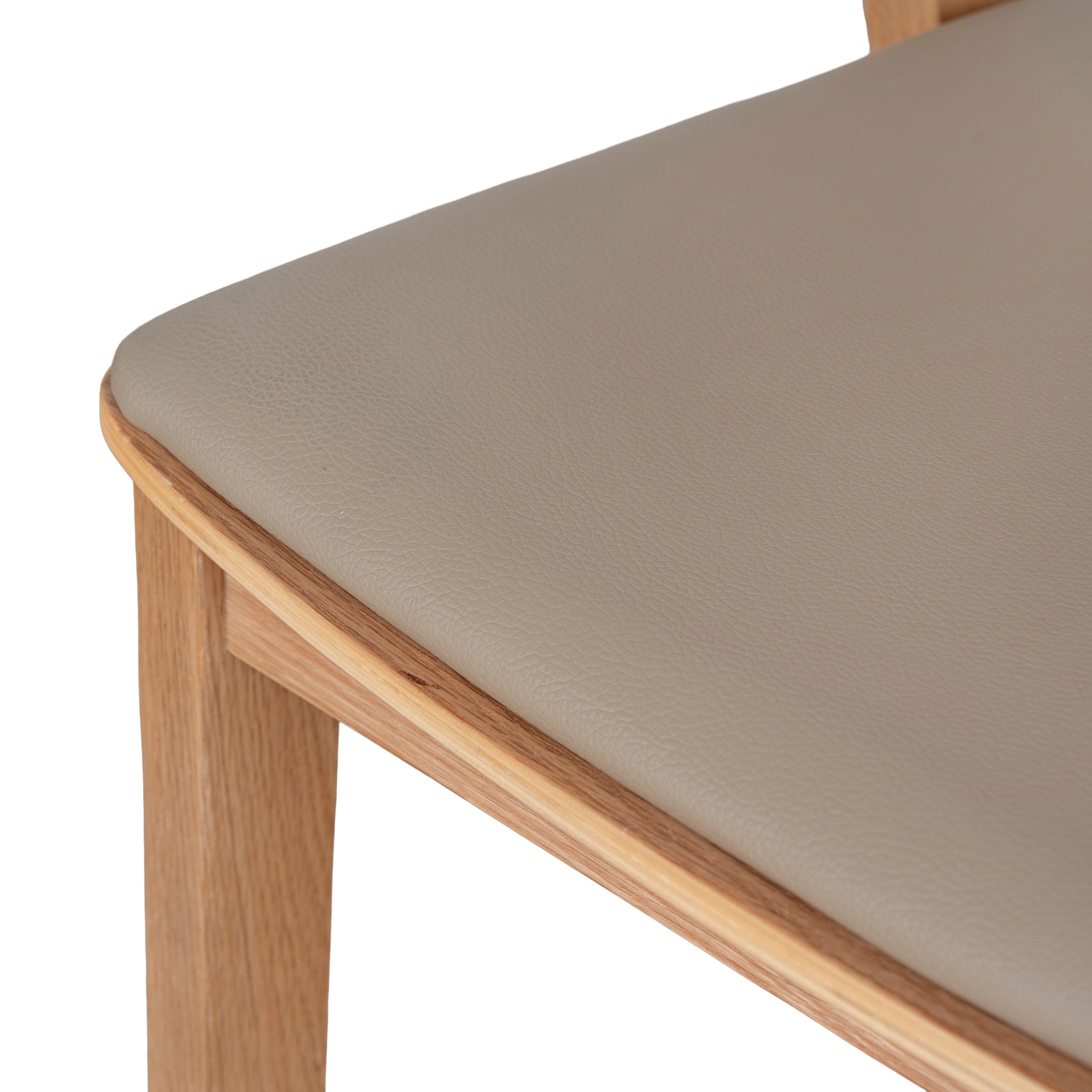 Set of 2 - Davis Natural Dining Chair - Olive Seat Dining Chair Swady-Core