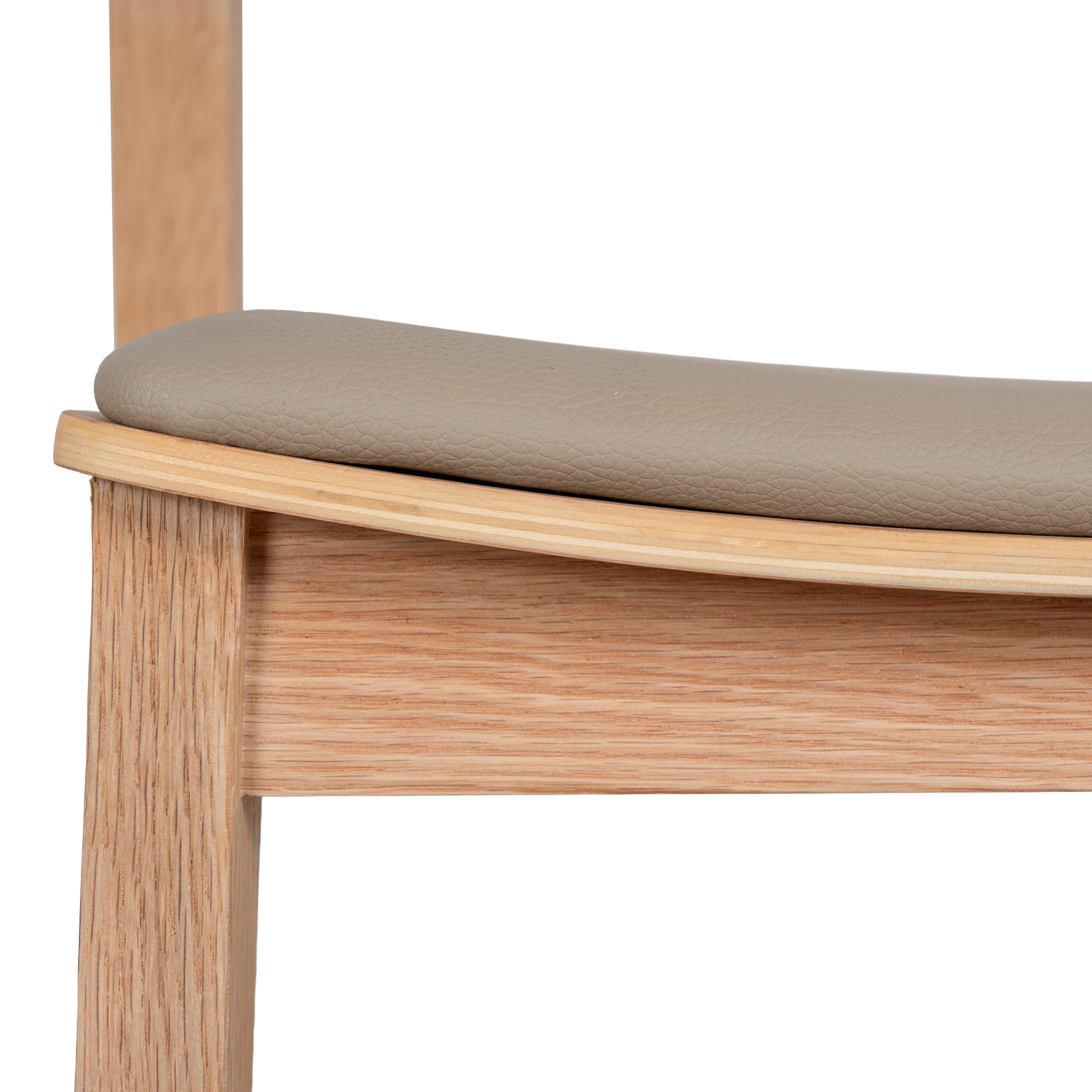 Set of 2 - Davis Natural Dining Chair - Olive Seat Dining Chair Swady-Core