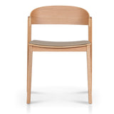 Set of 2 - Davis Natural Dining Chair - Olive Seat Dining Chair Swady-Core