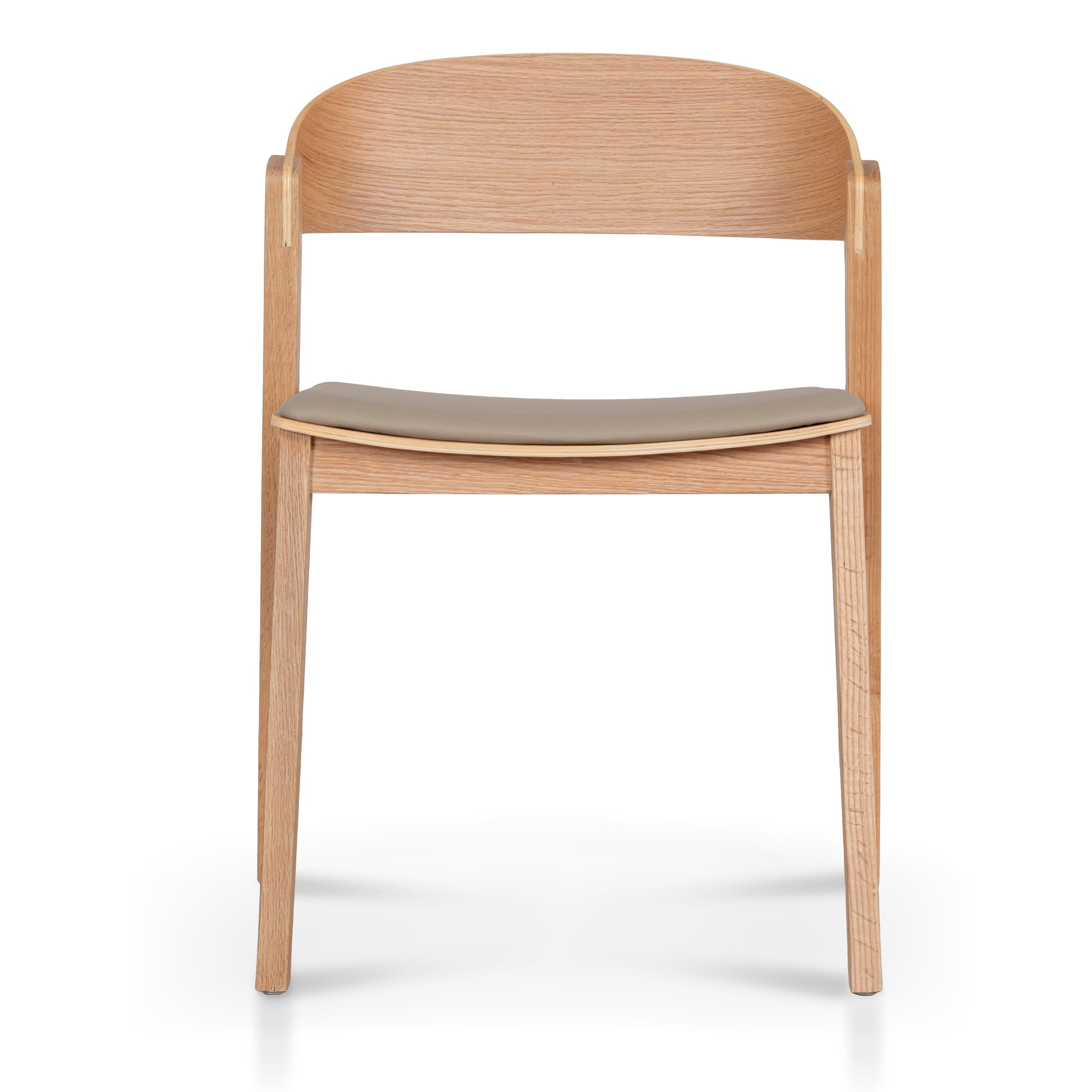 Set of 2 - Davis Natural Dining Chair - Olive Seat Dining Chair Swady-Core