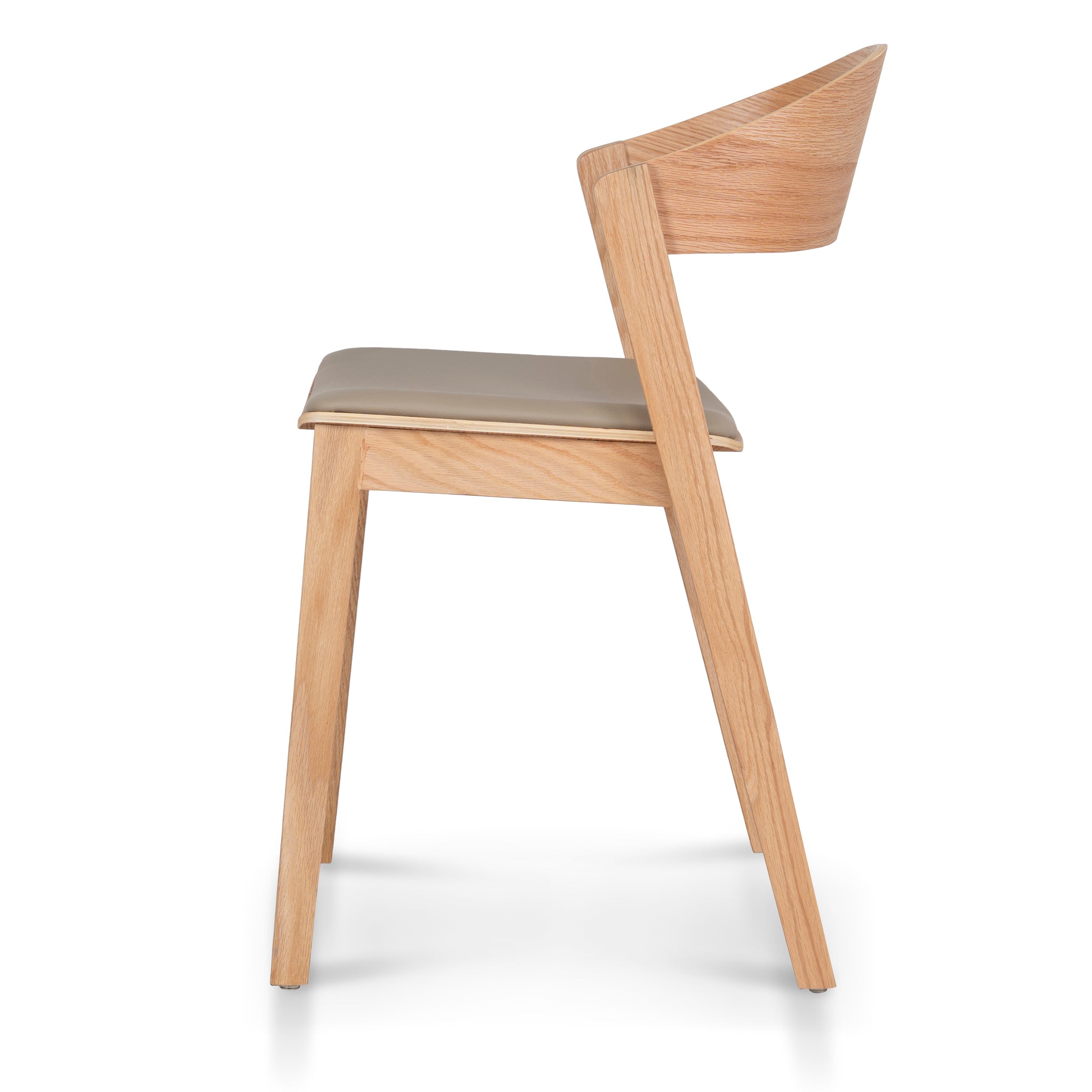 Set of 2 - Davis Natural Dining Chair - Olive Seat Dining Chair Swady-Core