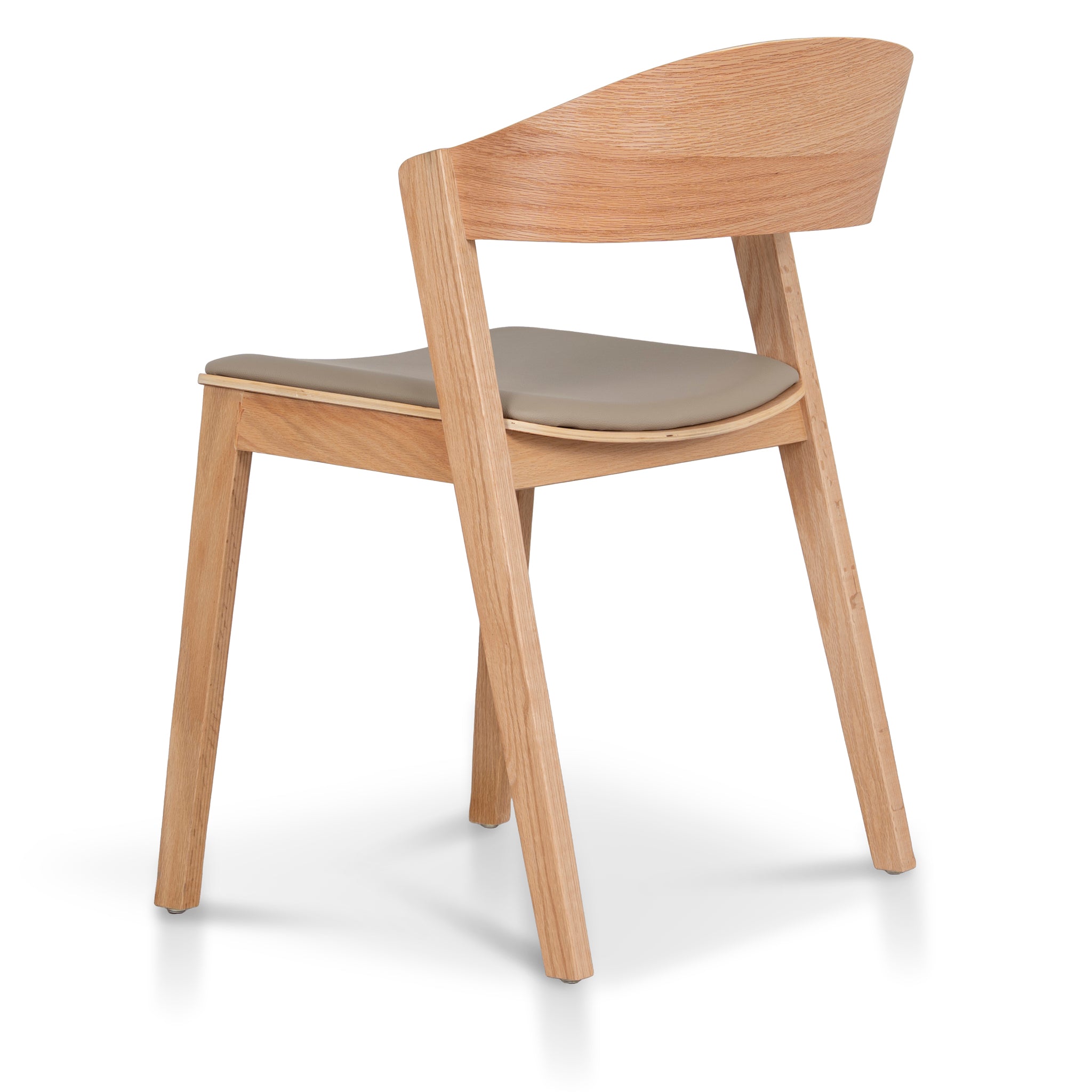 Set of 2 - Davis Natural Dining Chair - Olive Seat Dining Chair Swady-Core