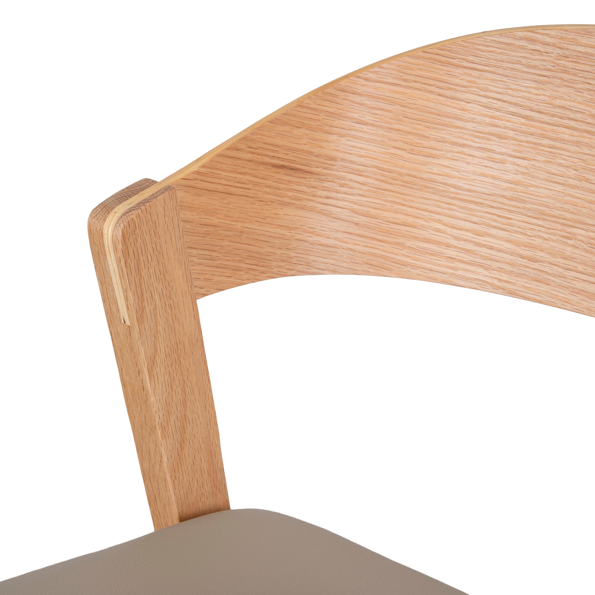 Set of 2 - Davis Natural Dining Chair - Olive Seat Dining Chair Swady-Core