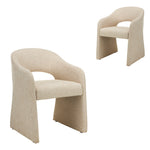 Set of 2 - Valtero Fabric Dining Chair - Cobble Beige Dining Chairs Mars-Core