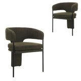 Set of 2 - Lorvain Fabric Dining Chair - Kaitoke Green Dining Chairs Mars-Core