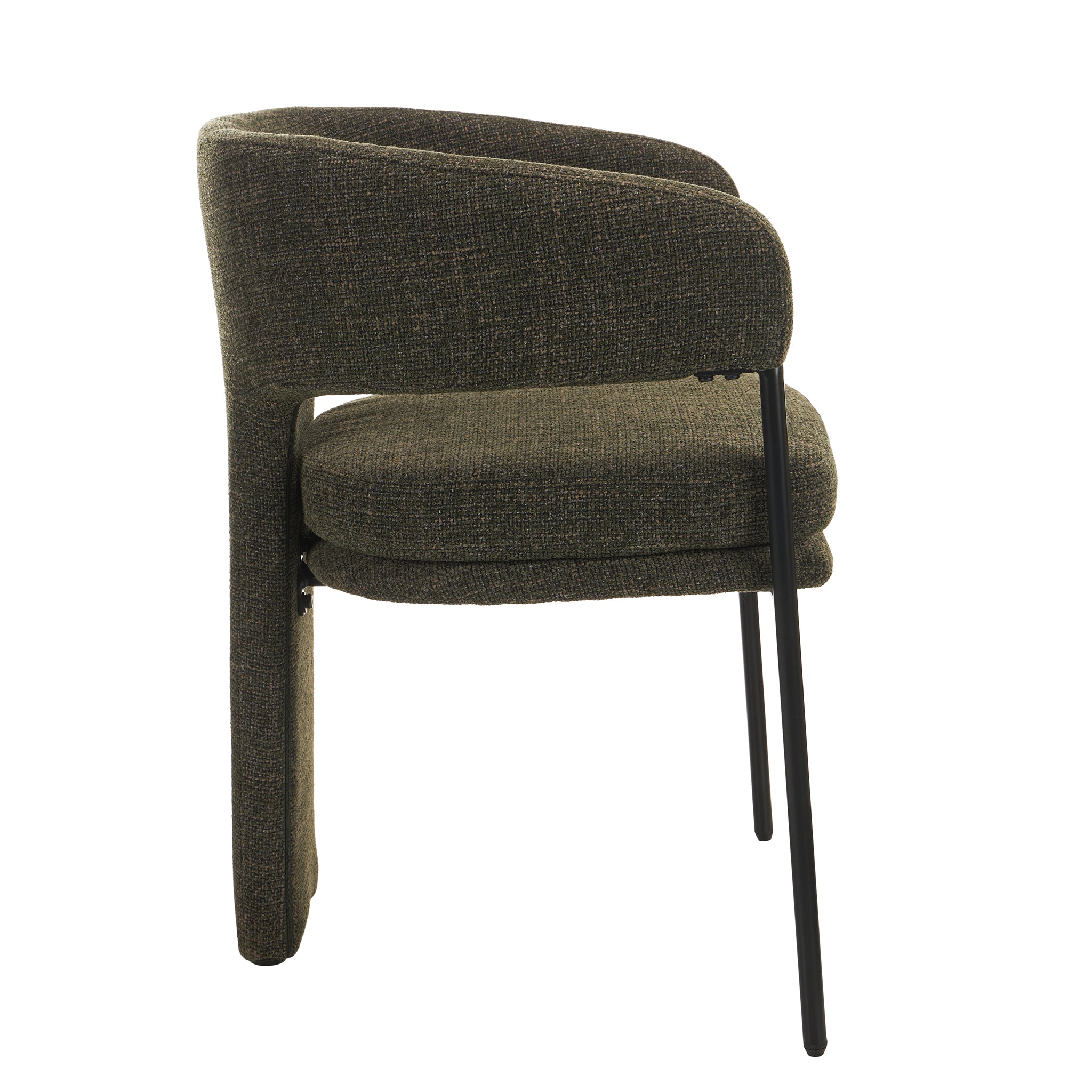 Set of 2 - Lorvain Fabric Dining Chair - Kaitoke Green Dining Chairs Mars-Core