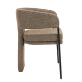 Set of 2 - Lorvain Fabric Dining Chair - Cobble Chocolate Dining Chairs Mars-Core