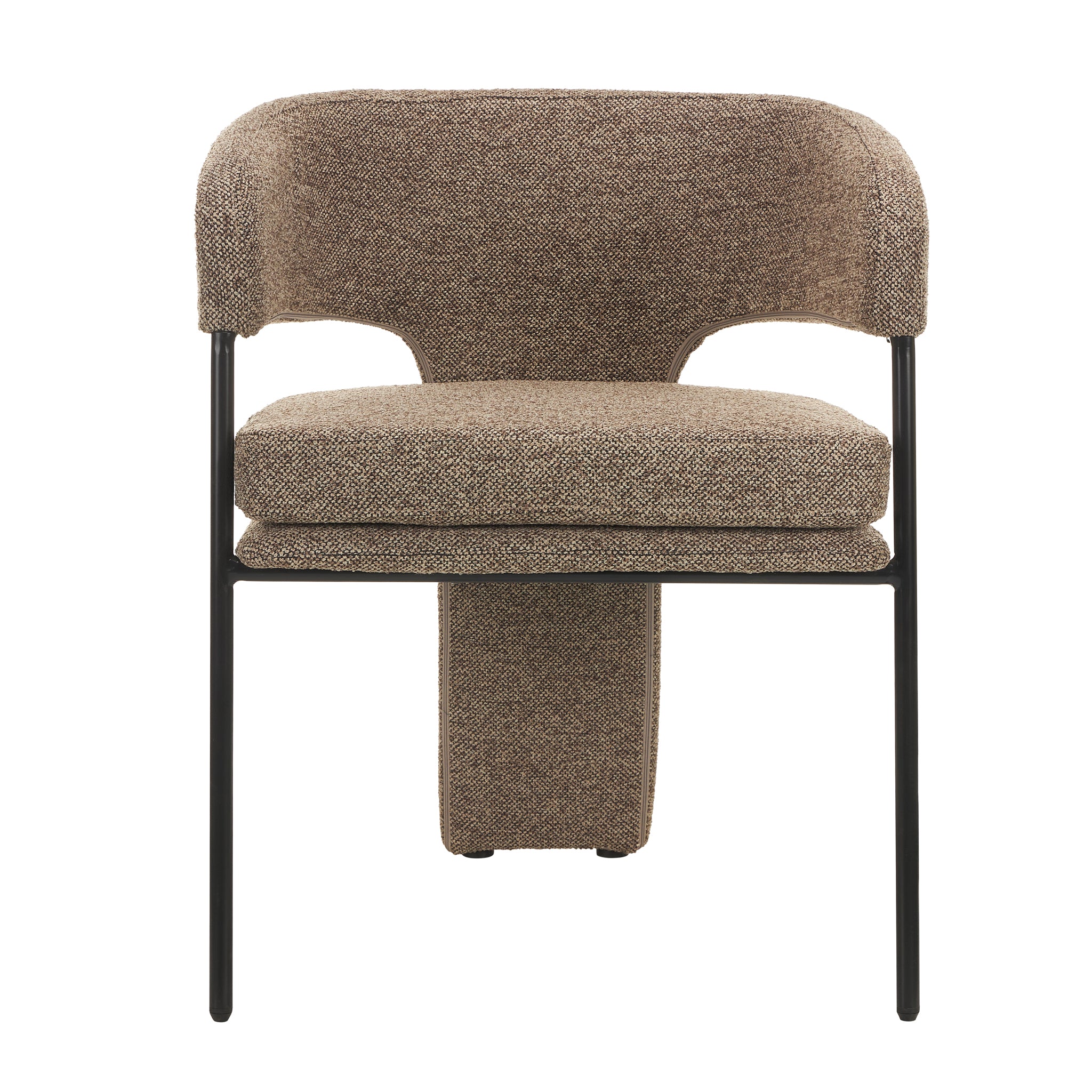 Set of 2 - Lorvain Fabric Dining Chair - Cobble Chocolate Dining Chairs Mars-Core