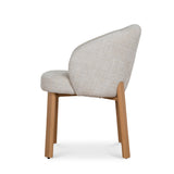 Set of 2 - Bruna Natural Dining Chair - Ivory Beige Dining Chair Cino-Core