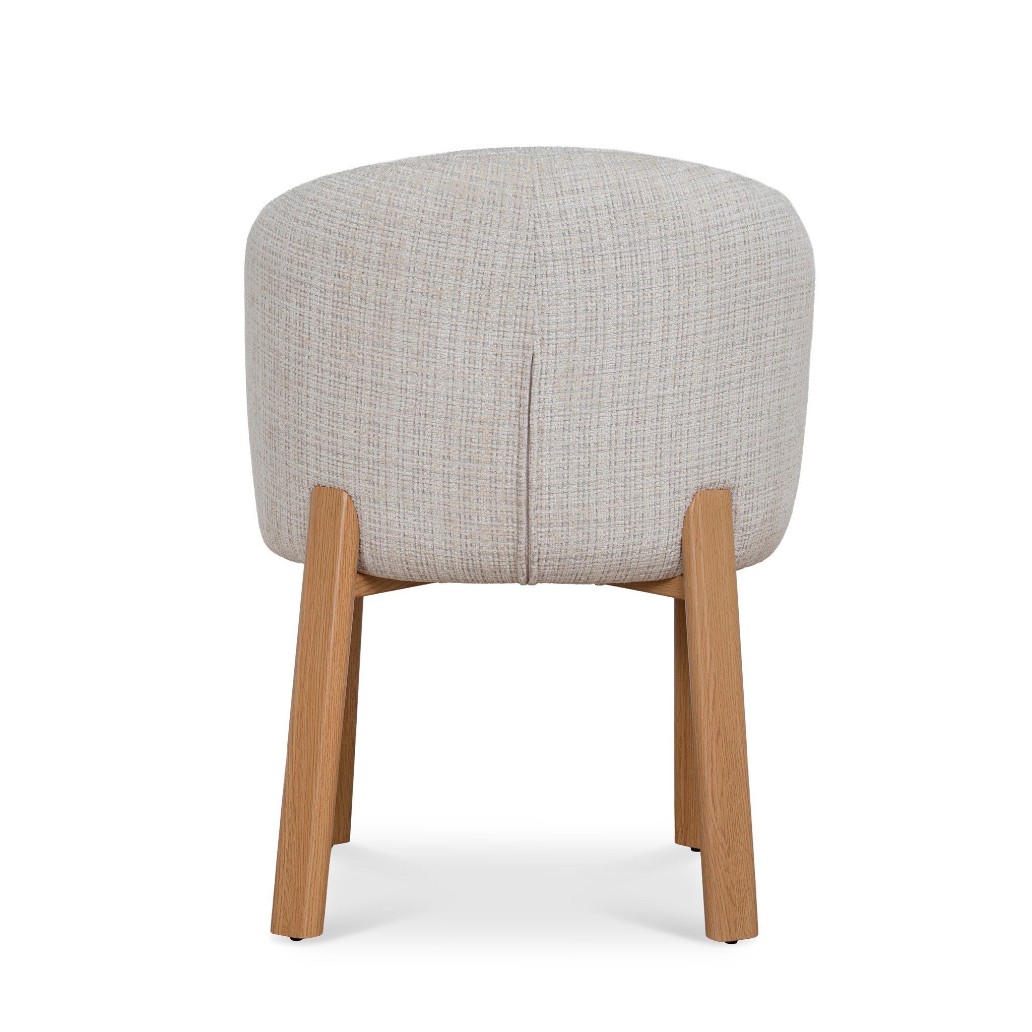 Set of 2 - Bruna Natural Dining Chair - Ivory Beige Dining Chair Cino-Core