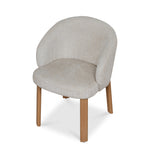 Set of 2 - Bruna Natural Dining Chair - Ivory Beige Dining Chair Cino-Core