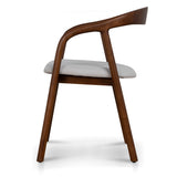 Set of 2 - Rowan Walnut Dining Chair - Naxos Beige