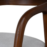 Set of 2 - Rowan Walnut Dining Chair - Naxos Beige