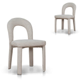 Set of 2 - Soreta Dining Chair - Cobble Beige Dining Chair Cino-Core