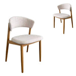 Set of 2 - Tove Natural Dining Chair - Califonia Beige Hanson-Core