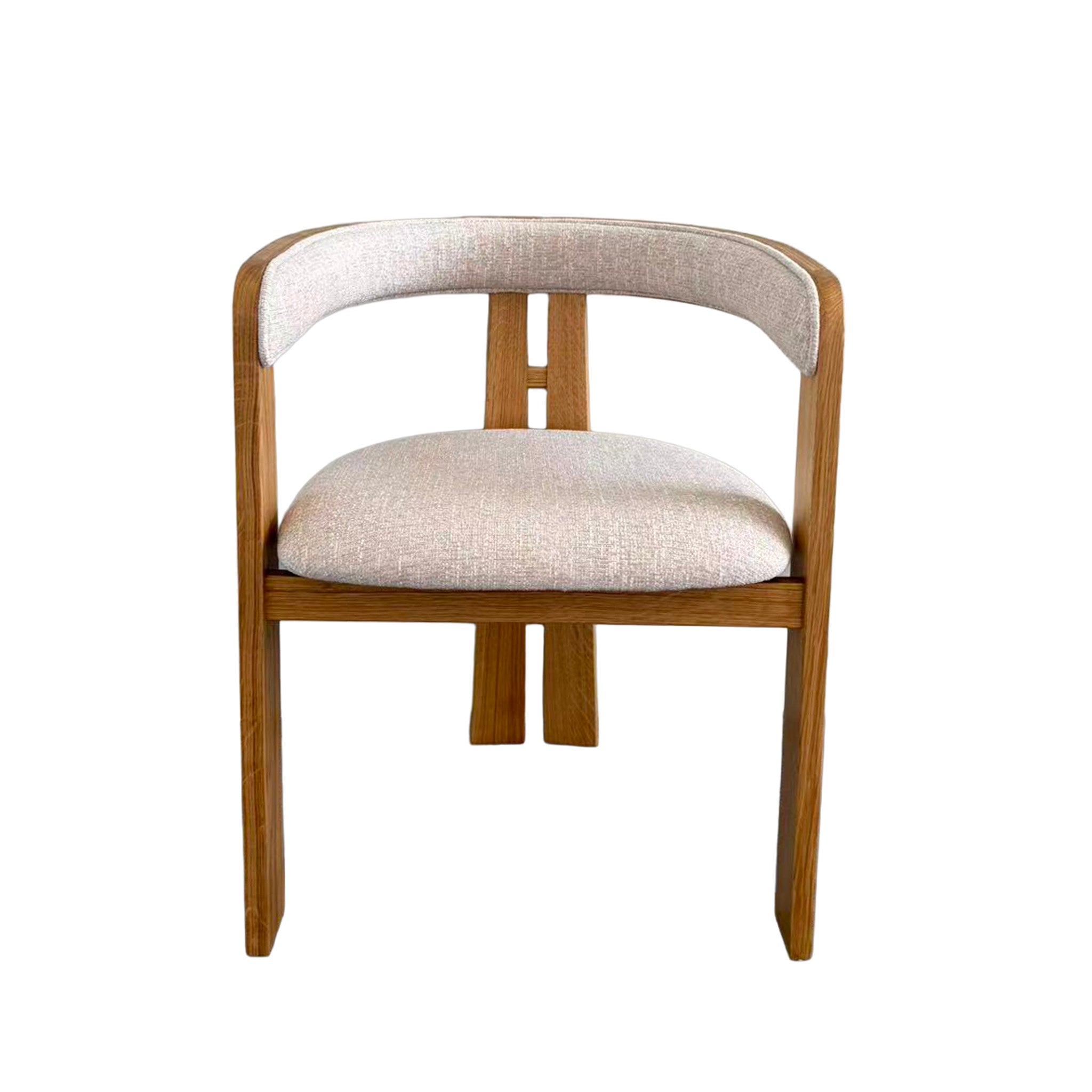 Set of 2 - Roux Natural Dining Armchair - Califonia Beige Hanson-Core