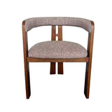 Set of 2 - Roux Distressed Walnut Dining Armchair - California Taupe Hanson-Core