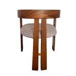 Set of 2 - Roux Distressed Walnut Dining Armchair - California Taupe Hanson-Core