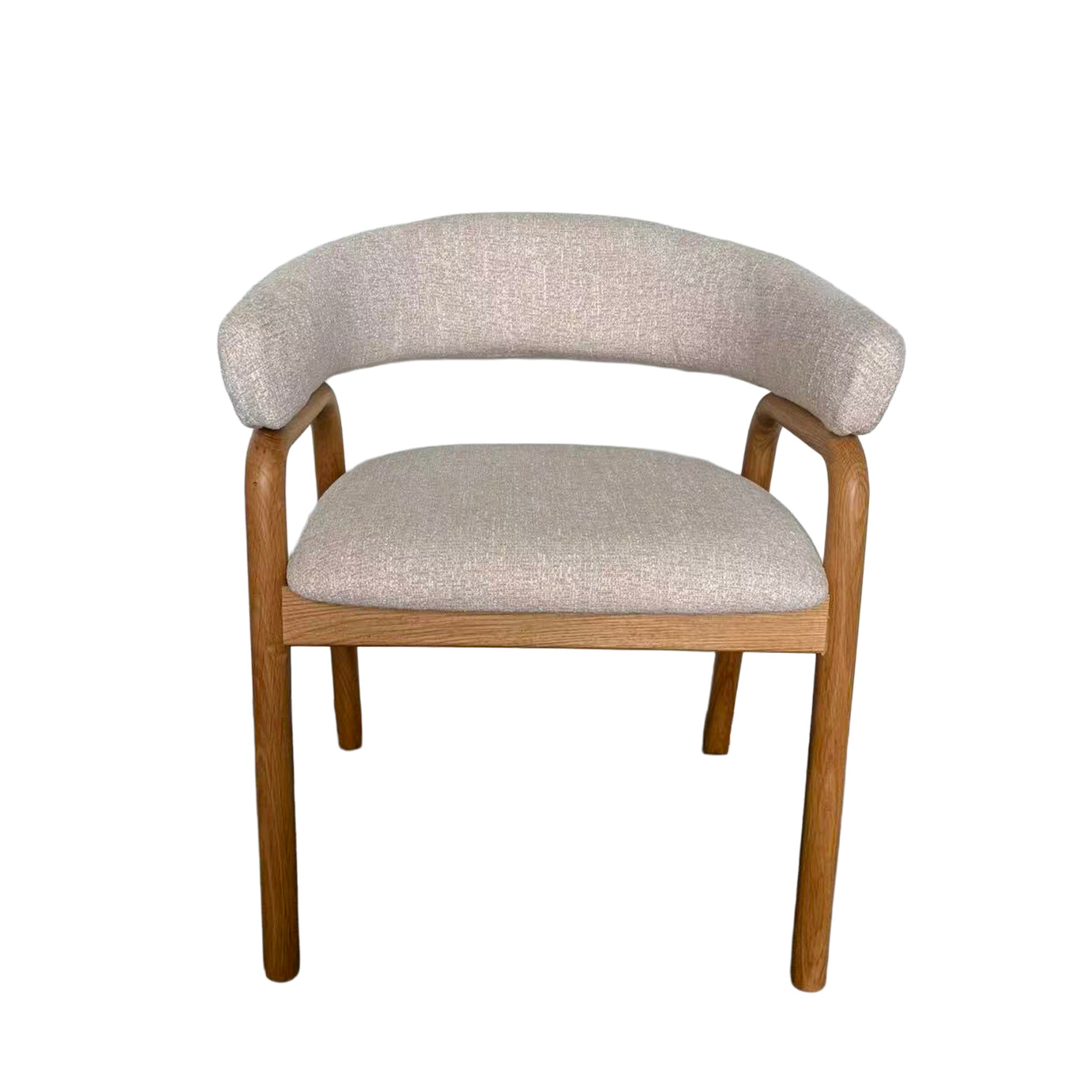 Set of 2 - Soren Natural Dining Armchair - Califonia Beige Hanson-Core
