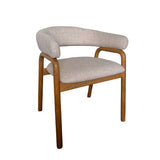Set of 2 - Soren Natural Dining Armchair - Califonia Beige Hanson-Core