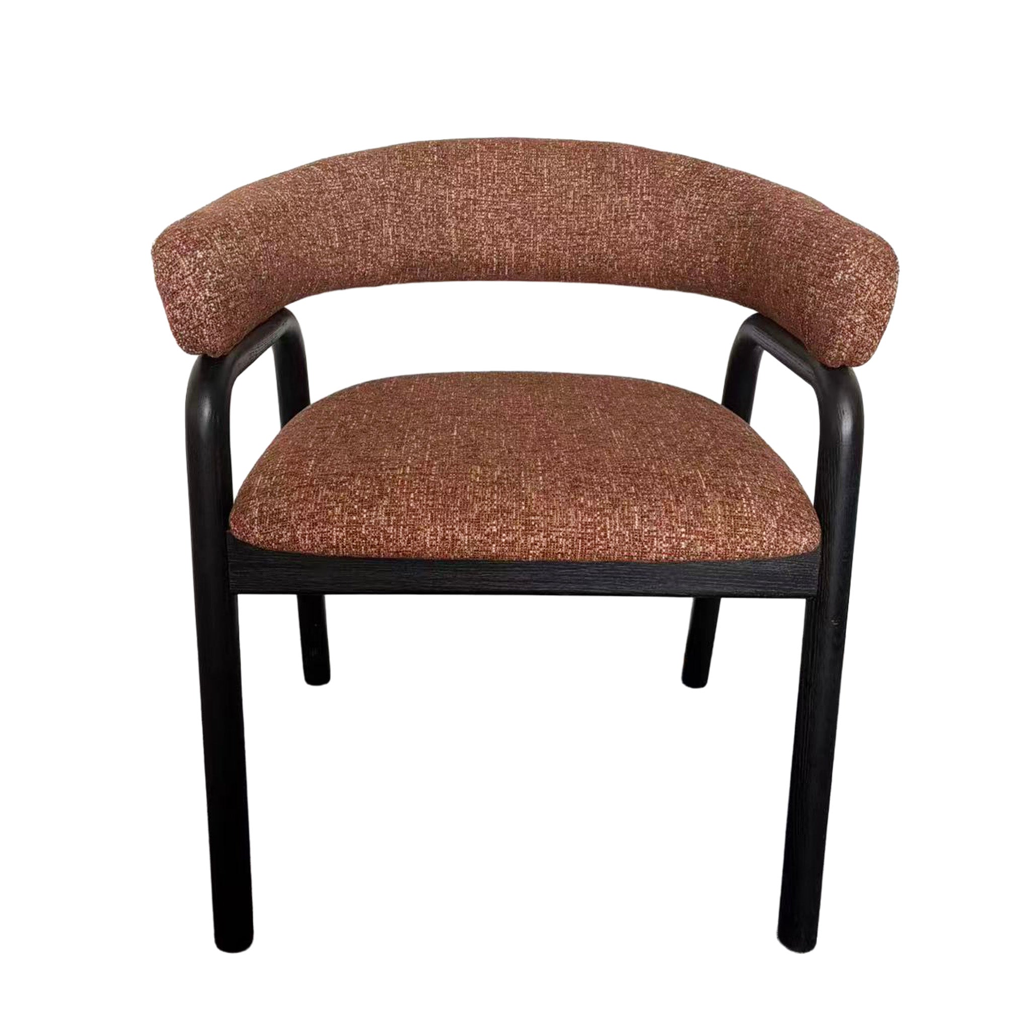 Set of 2 - Soren Black Dining Armchair - California Copper Hanson-Core
