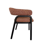 Set of 2 - Soren Black Dining Armchair - California Copper Hanson-Core