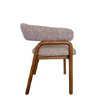Set of 2 - Soren Distressed Walnut Dining Armchair - California Taupe Hanson-Core