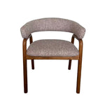 Set of 2 - Soren Distressed Walnut Dining Armchair - California Taupe Hanson-Core