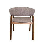 Set of 2 - Soren Distressed Walnut Dining Armchair - California Taupe Hanson-Core
