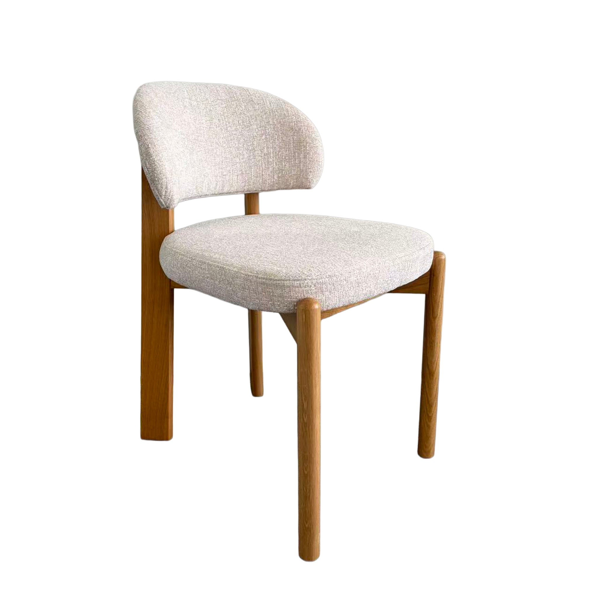Set of 2 - Ansel Natural Dining Chair - Califonia Beige Hanson-Core
