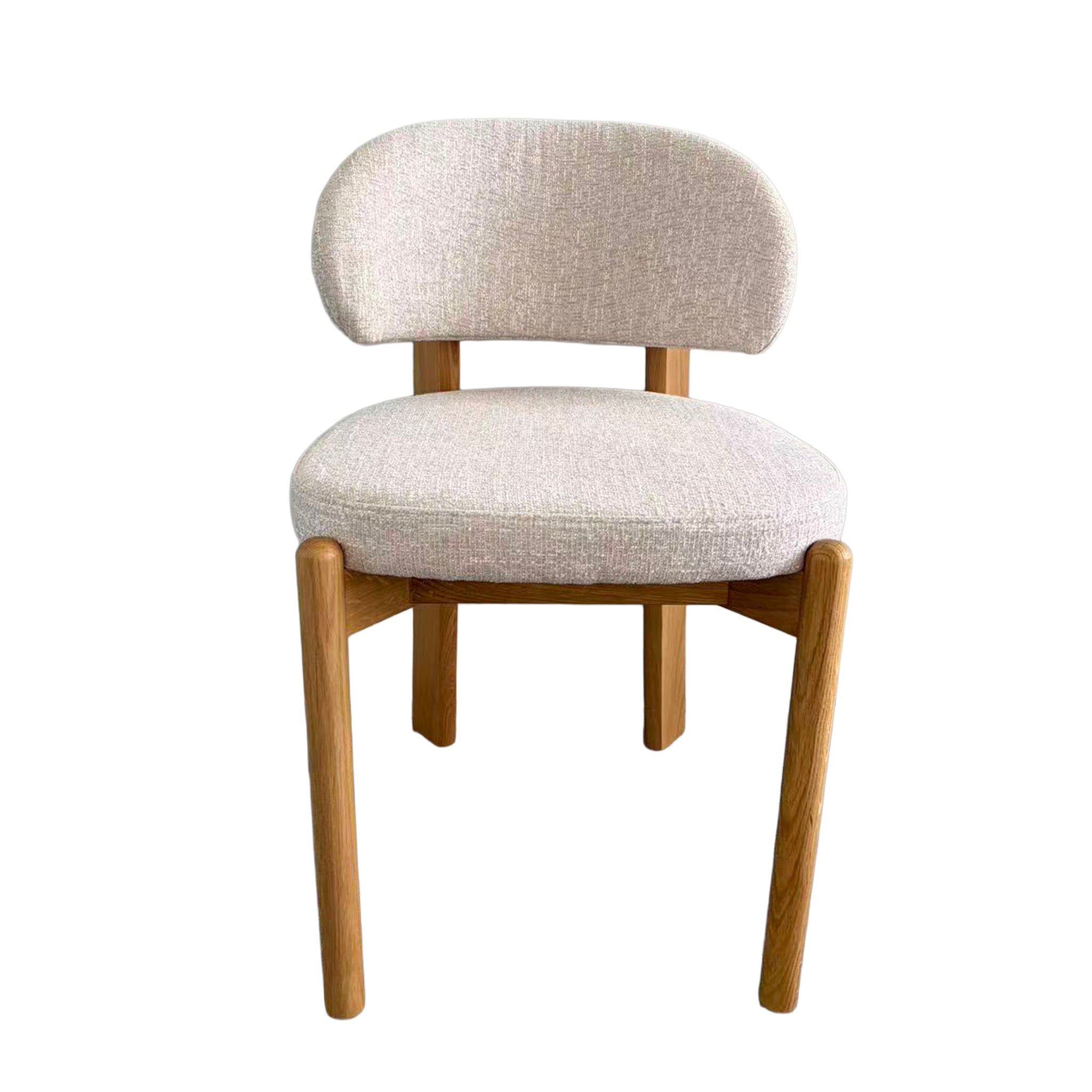Set of 2 - Ansel Natural Dining Chair - Califonia Beige Hanson-Core