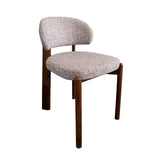 Set of 2 - Ansel Distressed Walnut Dining Chair - California Taupe Hanson-Core