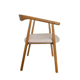 Set of 2 - Bastien Natural Dining Armchair - Califonia Beige Hanson-Core