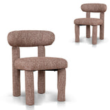 Set of 2 - Cleo Dining Chair - California Brown Dining Chair Cino-Core