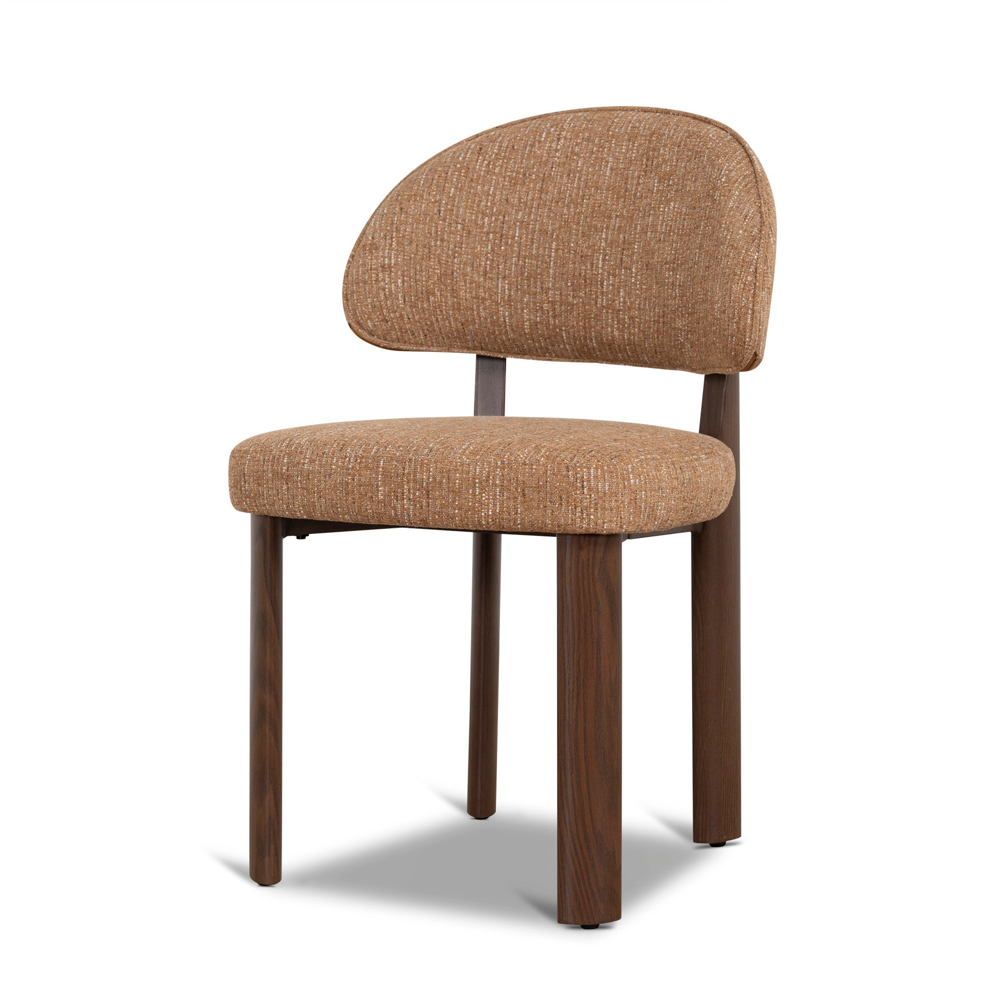Set of 2 - Calix Walnut Dining Chair - California Camel Dining Chair Cino-Core