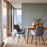 Set of 2 - Alice Dining Chair - Dark Grey Velvet Dining Chair Sendo-Core