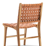 Set of 2 - Xander Dining Chair - Leather Teak & Natural Tan Dining Chair Eastern-Local