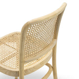 Set of 2 - Zara Teak Wood Cane Dining Chair - Natural Dining Chair Eastern-Local