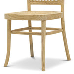 Set of 2 - Zara Teak Wood Cane Dining Chair - Natural Dining Chair Eastern-Local