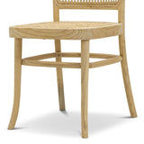 Set of 2 - Zara Teak Wood Cane Dining Chair - Natural Dining Chair Eastern-Local
