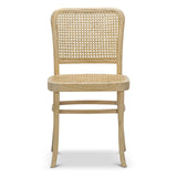 Set of 2 - Zara Teak Wood Cane Dining Chair - Natural Dining Chair Eastern-Local