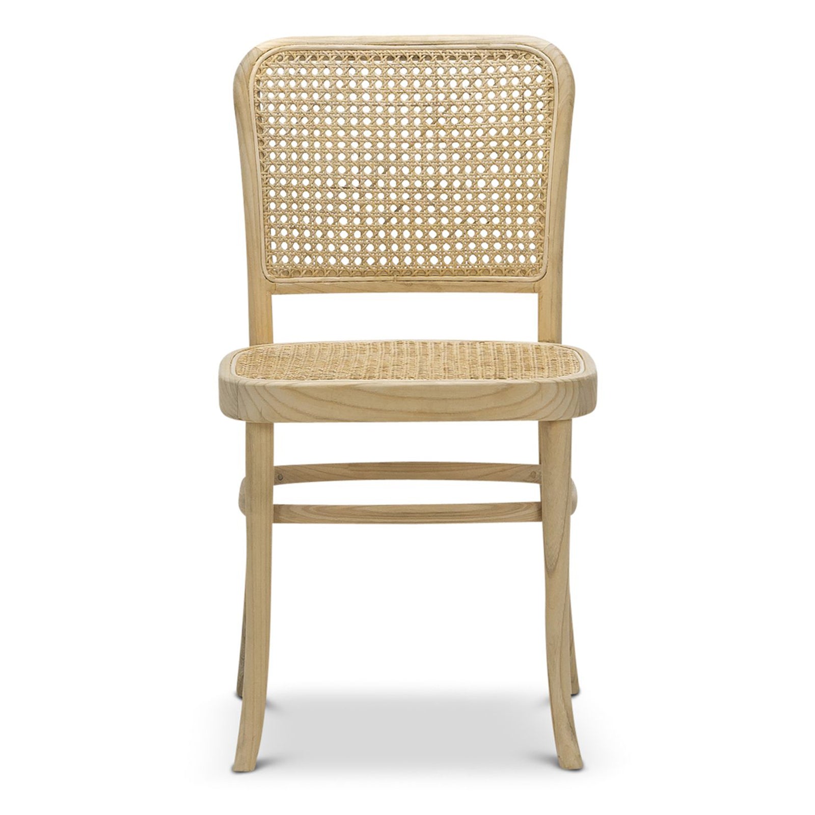 Set of 2 - Zara Teak Wood Cane Dining Chair - Natural Dining Chair Eastern-Local