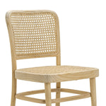 Set of 2 - Zara Teak Wood Cane Dining Chair - Natural Dining Chair Eastern-Local
