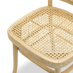 Set of 2 - Zara Teak Wood Cane Dining Chair - Natural Dining Chair Eastern-Local