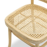 Set of 2 - Zara Teak Wood Cane Dining Chair - Natural Dining Chair Eastern-Local